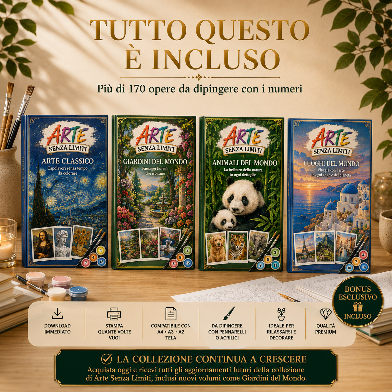 🎨+170 DISEGNI DA DIPINGERE CON I NUMERI | Paesaggi, Animali, Arte e molto altro.